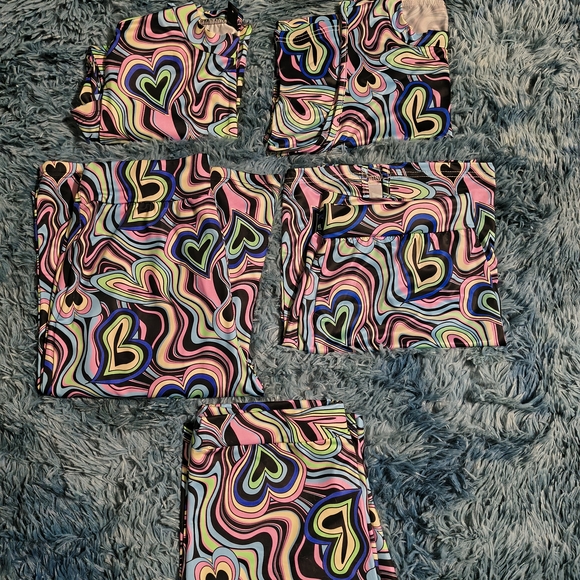SHEIN Multicolor Striped Activewear Set - Picture 1 of 16